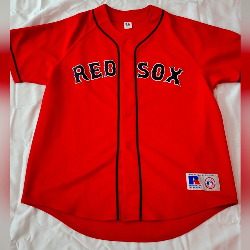 Russell Athletic Boston Red Sox Red button down red Alternate Jersey